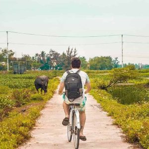 Tra Que with Bike